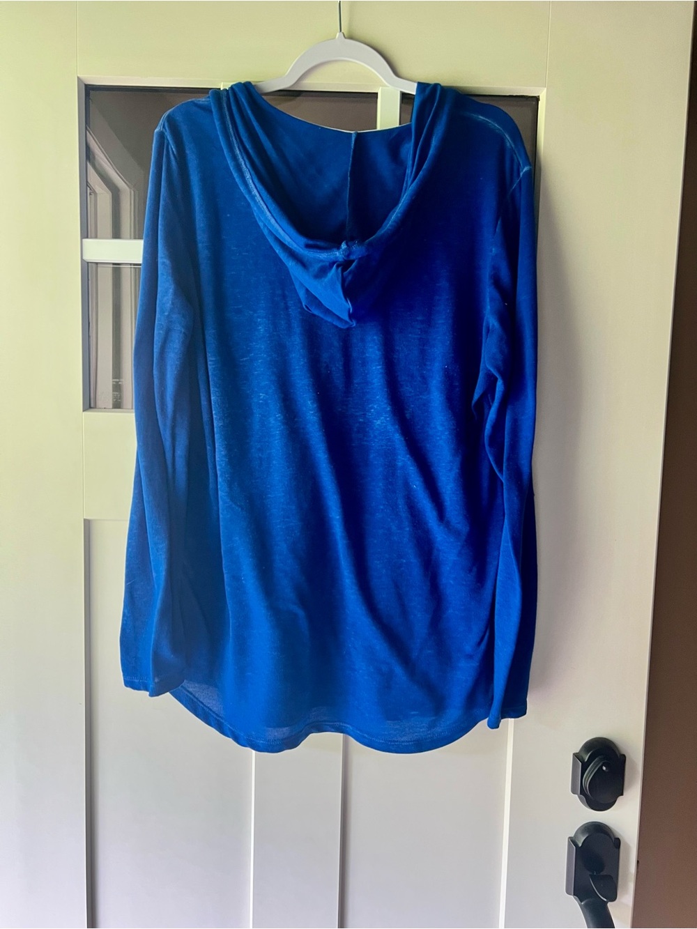 Blue 'Love' Hooded Pullover Sweater - Picture 2 of 2